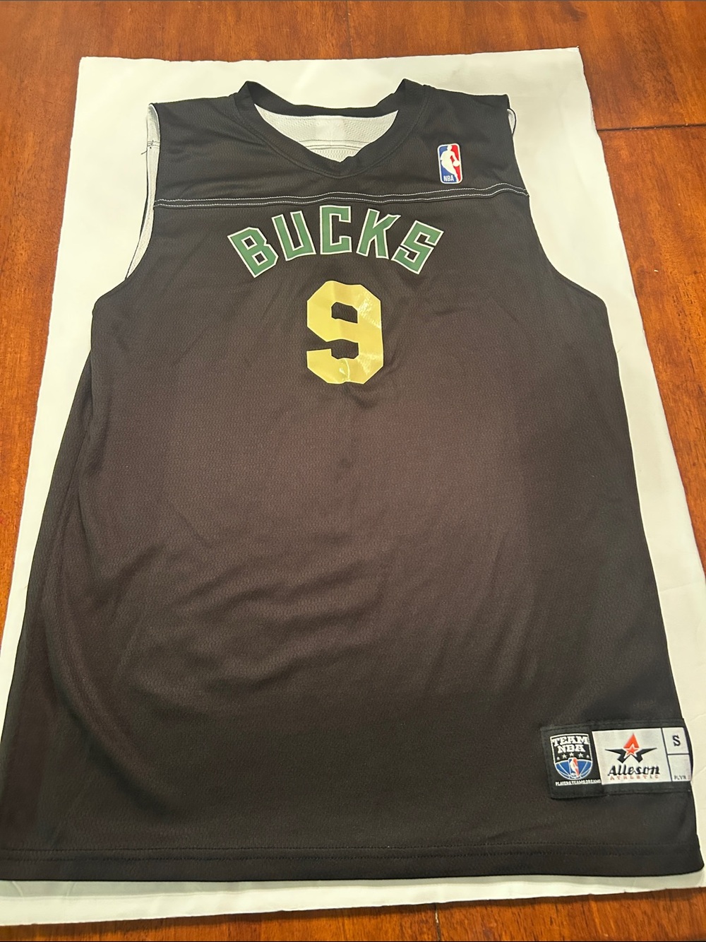 Allson Athletic Black NBA Team Patch Jersey - Small
